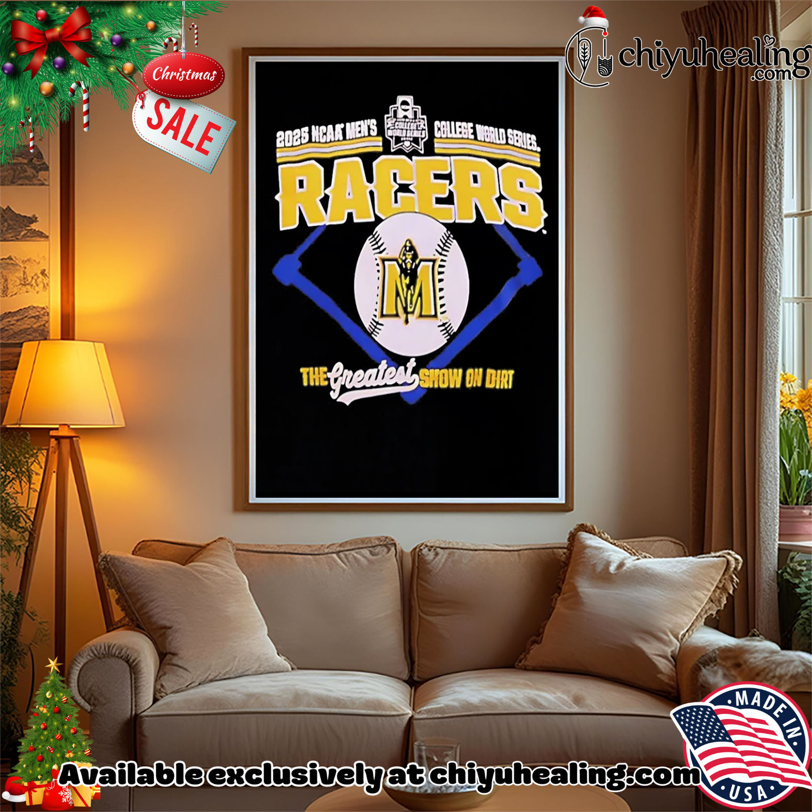 Murray State Racers 2025 NCAA men's college World Series the Great Show on dirt shirt, Hoodie, Sweatshirt, Poster Canvas, Mug, Ornaments 14 Murray State Racers 2025 NCAA mens college World Series the Great Show on dirt shirt Hoodie Sweatshirt