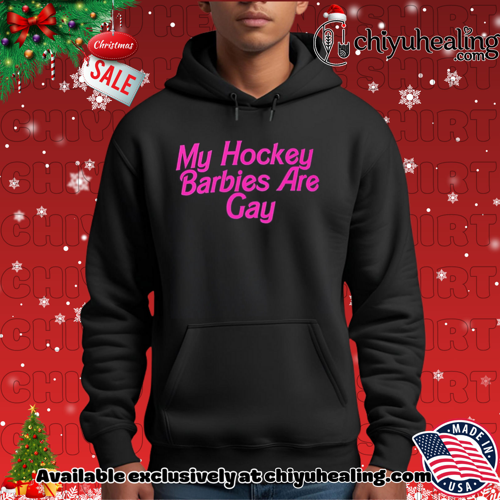 My hockey barbies are gay shirt, Hoodie, Sweatshirt, Poster Canvas, Mug, Ornaments