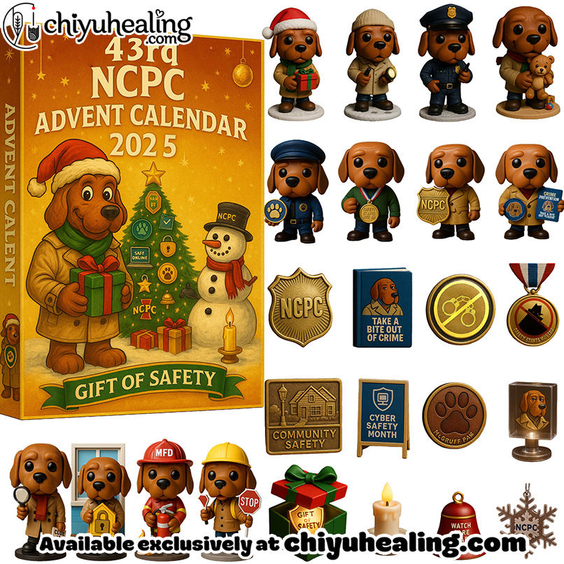 NCPC 43th Anniversary Advent Calendar 2025, Christmas Countdown Advent Calendar Gift Box with 24 Acrylic Ornaments