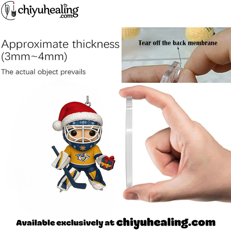 Nashville Predators 27th Anniversary Advent Calendar 2025, Christmas Countdown Advent Calendar Gift Box with 24 Acrylic Ornaments 3 Nashville Predators 27th Anniversary Advent Calendar 2025, Christmas Countdown Advent Calendar Gift Box with 24 Acrylic Ornaments