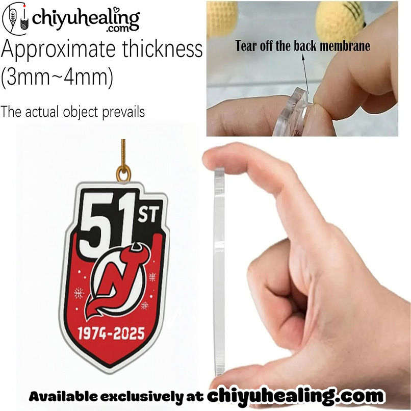 New Jersey Devils 51st Anniversary 2025 Advent Calendar, Christmas Countdown Advent Calendar Gift Box with 24 Acrylic Ornaments 3 New Jersey Devils 51st Anniversary 2025 Advent Calendar, Christmas Countdown Advent Calendar Gift Box with 24 Acrylic Ornaments