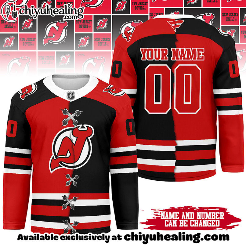 New Jersey Devils - Premium NHL Personalized Split Color Hockey Jersey