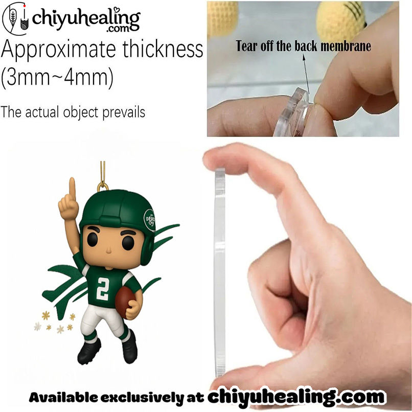 New York Jets 66th Anniversary Pop Advent Calendar, Christmas Countdown Advent Calendar Gift Box with 24 Acrylic Ornaments 3 New York Jets 66th Anniversary Pop Advent Calendar, Christmas Countdown Advent Calendar Gift Box with 24 Acrylic Ornaments