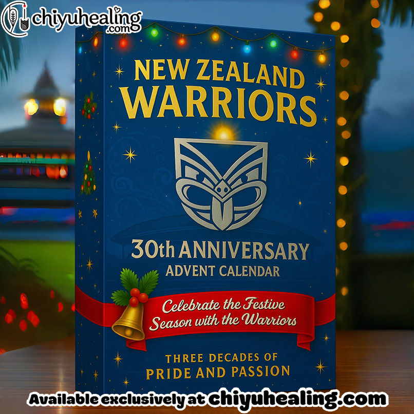 New Zealand Warriors 30th Anniversary Advent Calendar, Christmas Countdown Advent Calendar Gift Box with 24 Acrylic Ornaments
