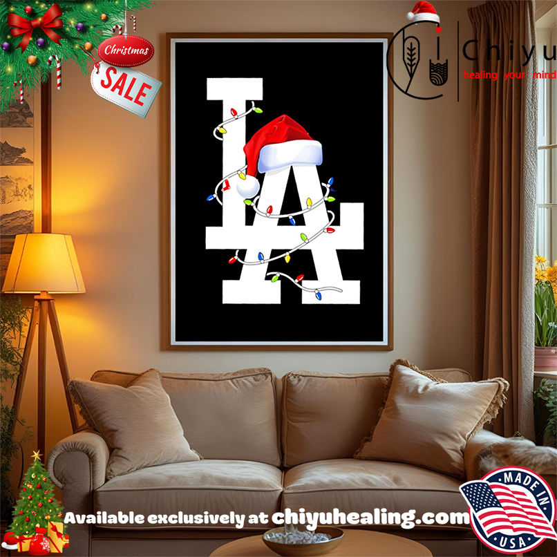 Nice Merry LA Dodgers Christmas lights shirt, Hoodie, Sweatshirt, Poster Canvas, Mug, Ornaments Nice Merry LA Dodgers Christmas lights shirt, Hoodie, Sweatshirt, Poster Canvas, Mug, Ornaments