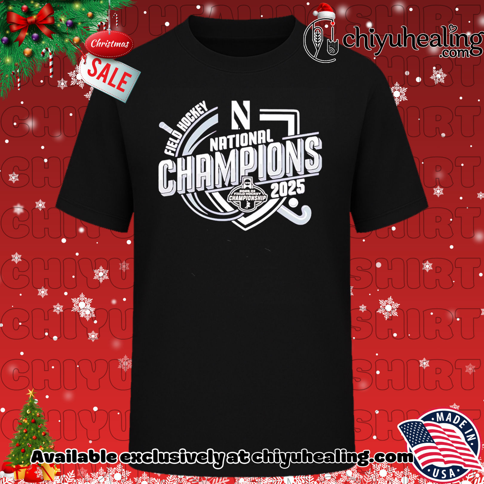 Northwestern Wildcats 2025 Field Hockey National Champions shirt, Hoodie, Sweatshirt, Poster Canvas, Mug, Ornaments