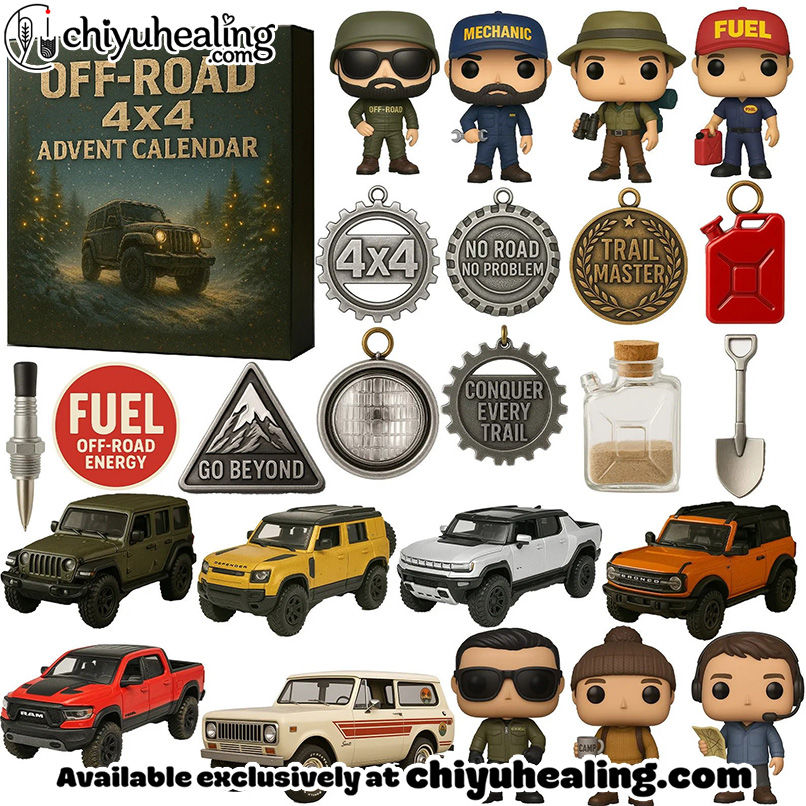 OFF-ROAD 4x4 ADVENT CALENDAR, Christmas Countdown Advent Calendar Gift Box with 24 Acrylic Ornaments OFF-ROAD 4x4 ADVENT CALENDAR, Christmas Countdown Advent Calendar Gift Box with 24 Acrylic Ornaments