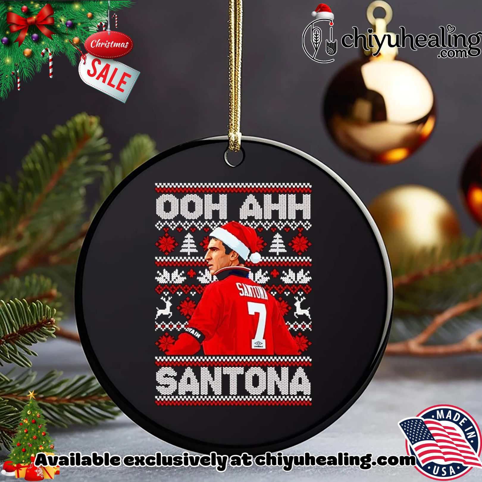 OOH AHH Santona Eric Cantona Christmas Christmas ornament, Hoodie, Sweatshirt, Poster Canvas, Mug, Ornaments OOH AHH Santona Eric Cantona Christmas Christmas ornament, Hoodie, Sweatshirt, Poster Canvas, Mug, Ornaments