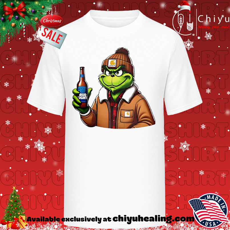 Official Grinch Drinking Beer Bud Light shirt, Hoodie, Sweatshirt, Poster Canvas, Mug, Ornaments