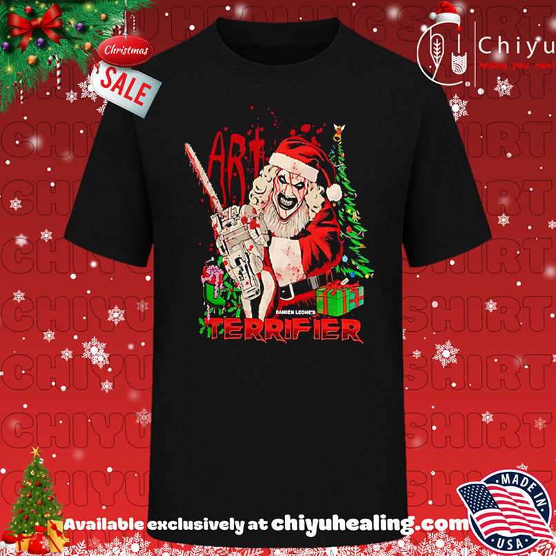 Official Terrifier 3 Art the Clown Christmas shirt, Hoodie, Sweatshirt, Poster Canvas, Mug, Ornaments