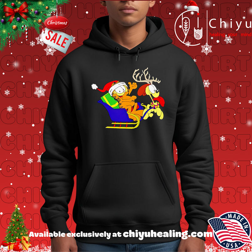 Official The Fat Cat Santa Riding Reindeer Odie shirt, Hoodie, Sweatshirt, Poster Canvas, Mug, Ornaments 2 Official The Fat Cat Santa Riding Reindeer Odie shirt, Hoodie, Sweatshirt, Poster Canvas, Mug, Ornaments