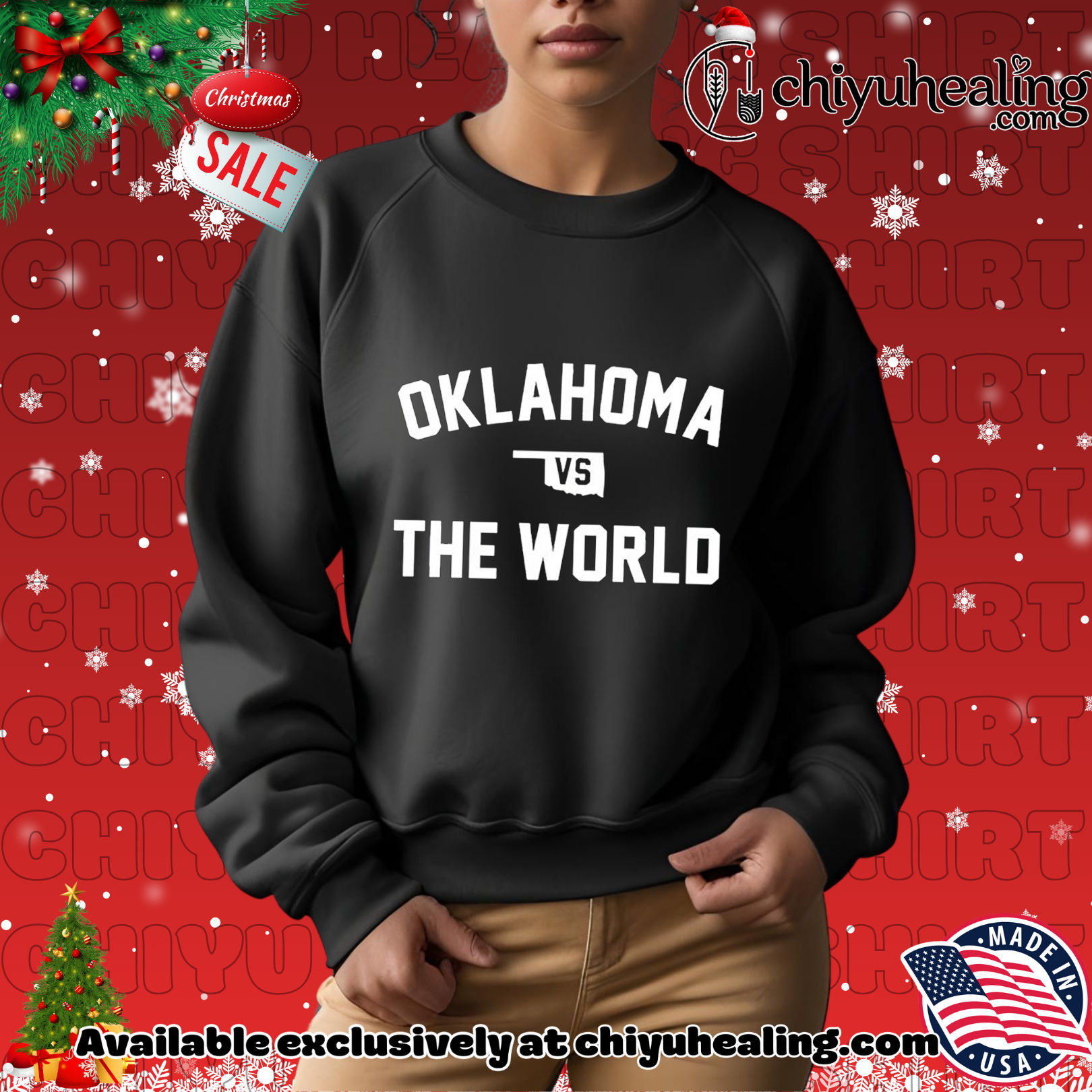 Oklahoma vs the world Christmas ornament, Hoodie, Sweatshirt, Poster Canvas, Mug, Ornaments 2 Oklahoma vs the world Christmas ornament, Hoodie, Sweatshirt, Poster Canvas, Mug, Ornaments