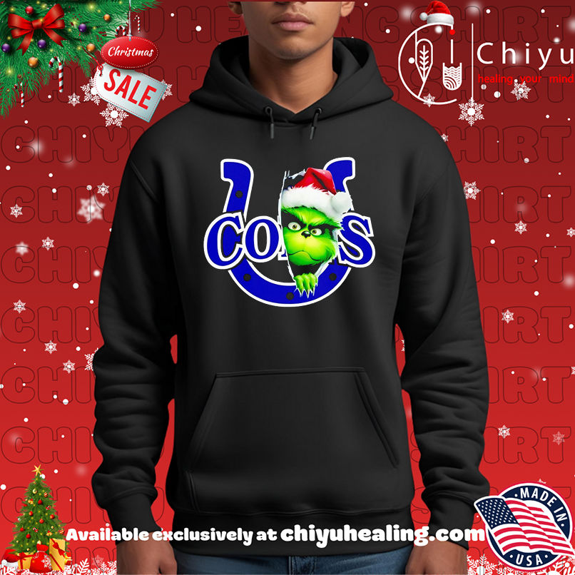 Original Grinch Peeking Through Indianapolis Colts Christmas Holiday shirt, Hoodie, Sweatshirt, Poster Canvas, Mug, Ornaments 2 Original Grinch Peeking Through Indianapolis Colts Christmas Holiday shirt, Hoodie, Sweatshirt, Poster Canvas, Mug, Ornaments