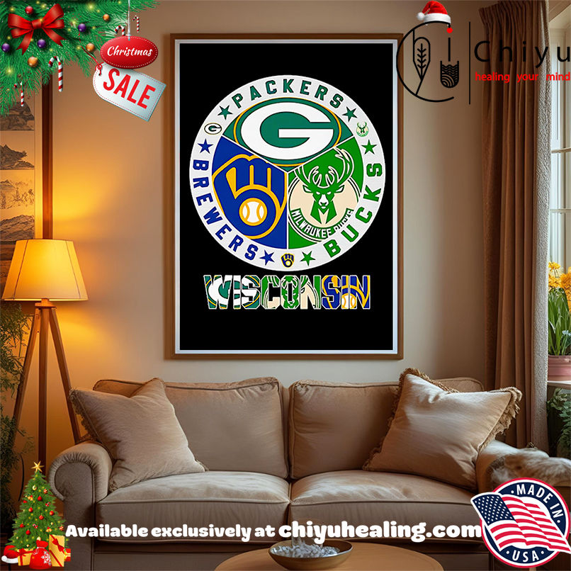 Packers Brewers Bucks Wisconsin Sports Shirt, Hoodie, Sweatshirt, Poster Canvas, Mug, Ornaments Packers Brewers Bucks Wisconsin Sports Shirt, Hoodie, Sweatshirt, Poster Canvas, Mug, Ornaments