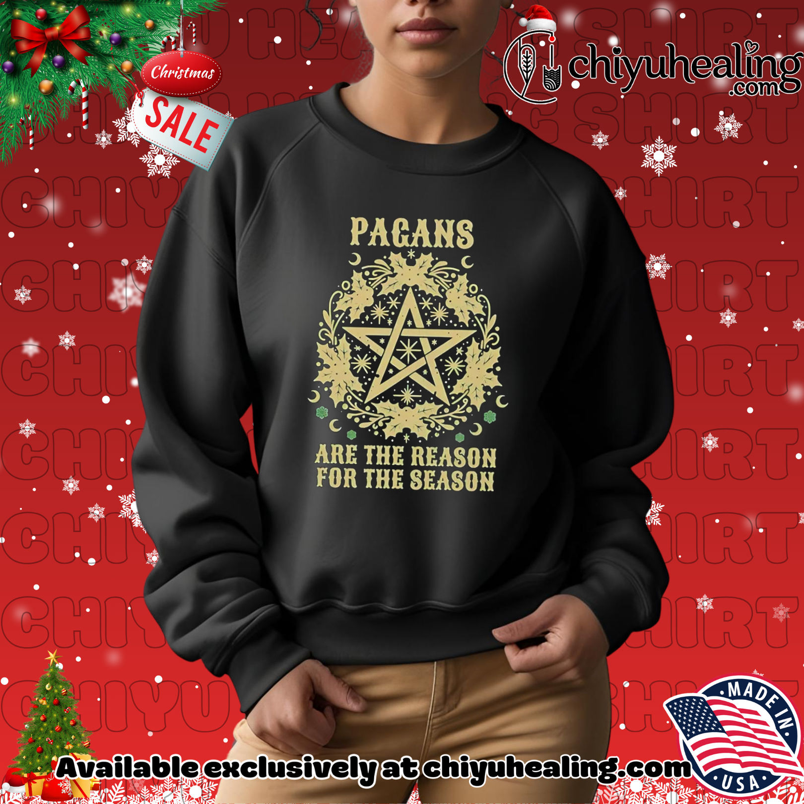 Pagans are the reason for the season Pentagram Christmas shirt, Hoodie, Sweatshirt, Poster Canvas, Mug, Ornaments Pagans are the reason for the season Pentagram Christmas shirt, Hoodie, Sweatshirt, Poster Canvas, Mug, Ornaments