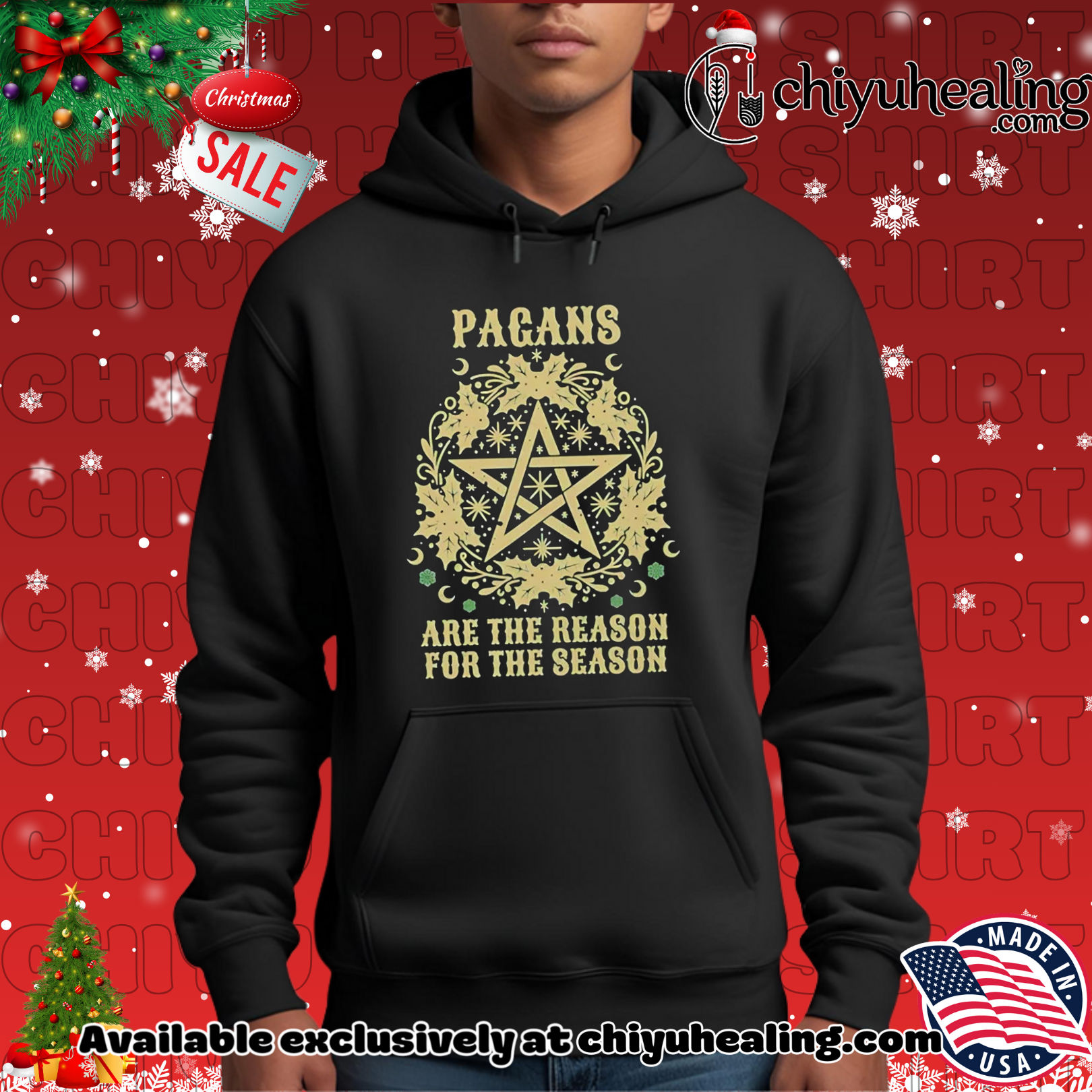 Pagans are the reason for the season Pentagram Christmas shirt, Hoodie, Sweatshirt, Poster Canvas, Mug, Ornaments 2 Pagans are the reason for the season Pentagram Christmas shirt, Hoodie, Sweatshirt, Poster Canvas, Mug, Ornaments