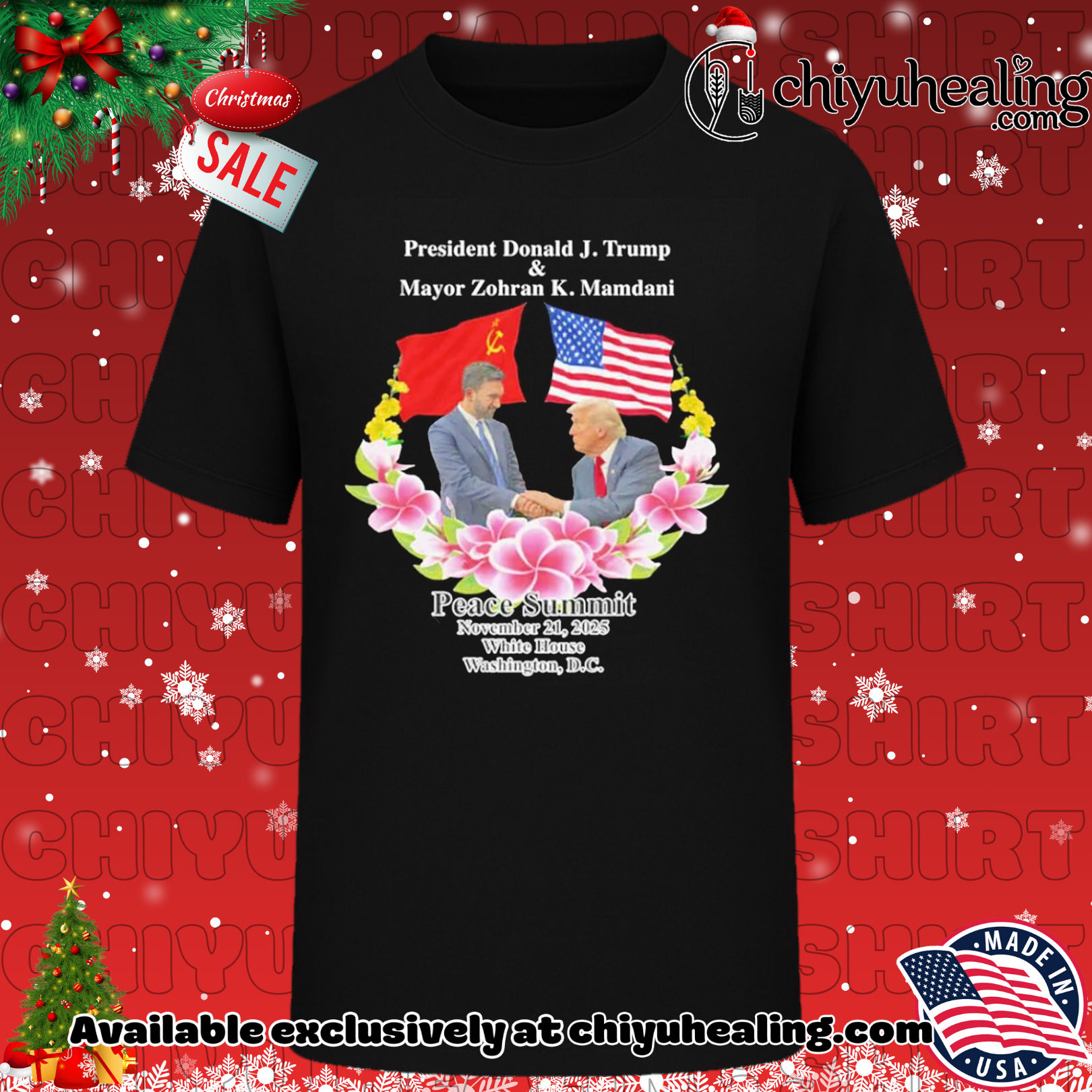 Peace Summit Donald J Trump and Zohran K Mamdani shirt, Hoodie, Sweatshirt, Poster Canvas, Mug, Ornaments