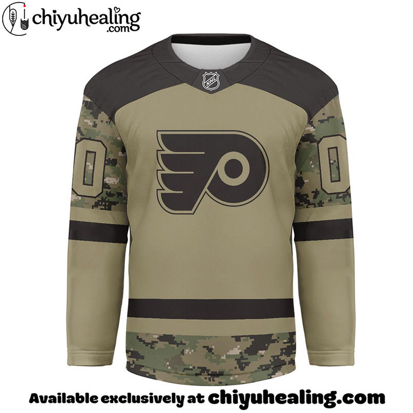 Philadelphia Flyers - Premium NHL Camo Army Hockey Jersey