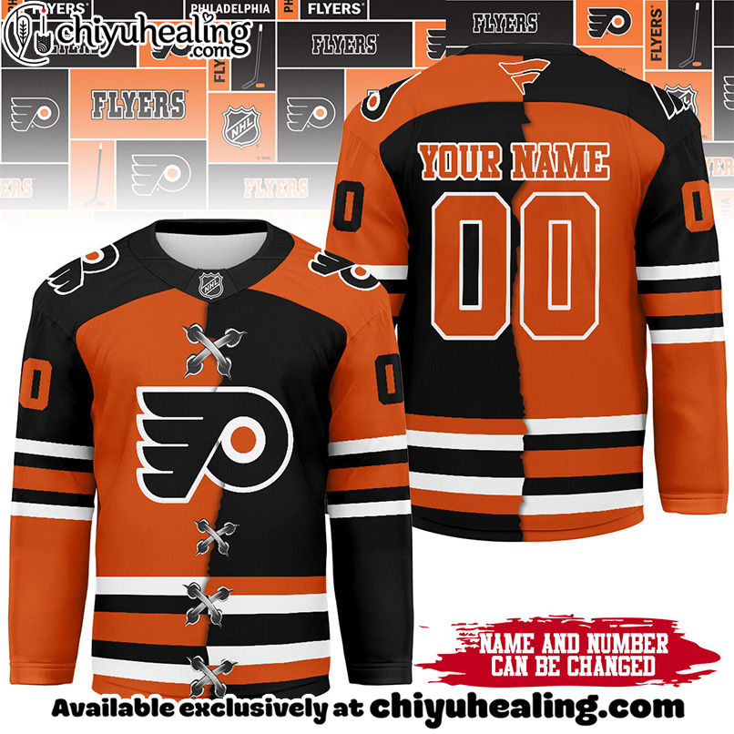 Philadelphia Flyers - Premium NHL Personalized Split Color Hockey Jersey
