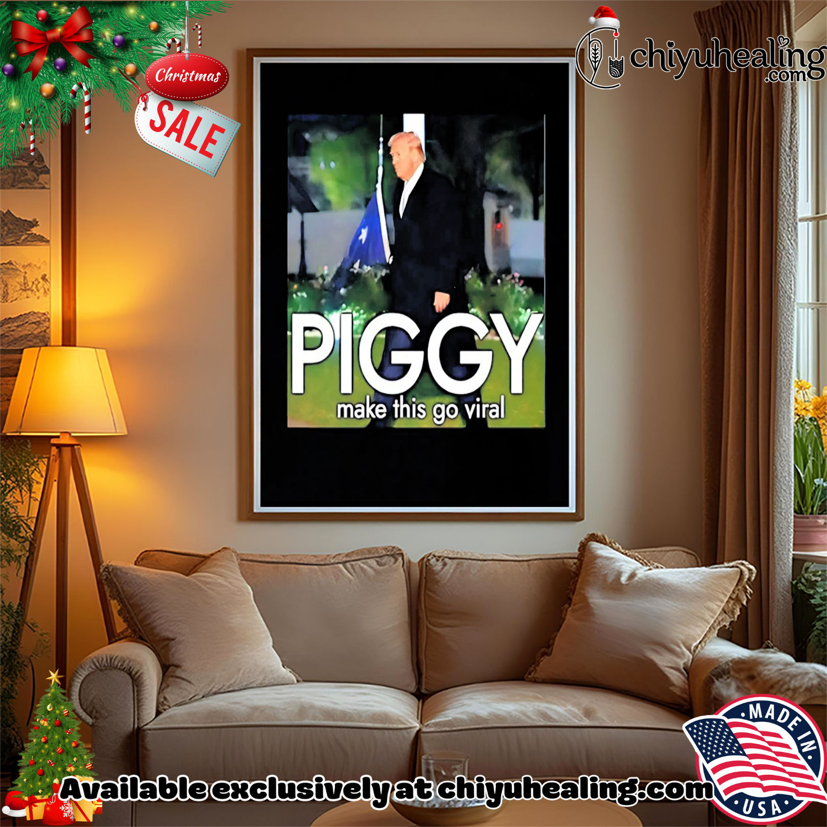 Piggy make this go viral Trump shirt, Hoodie, Sweatshirt, Poster Canvas, Mug, Ornaments Piggy make this go viral Trump shirt, Hoodie, Sweatshirt, Poster Canvas, Mug, Ornaments
