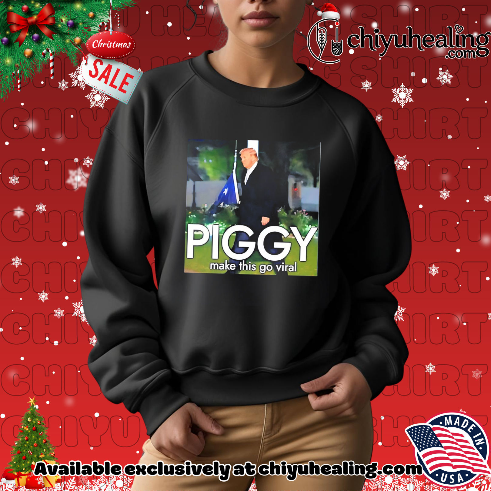 Piggy make this go viral Trump shirt, Hoodie, Sweatshirt, Poster Canvas, Mug, Ornaments 2 Piggy make this go viral Trump shirt, Hoodie, Sweatshirt, Poster Canvas, Mug, Ornaments