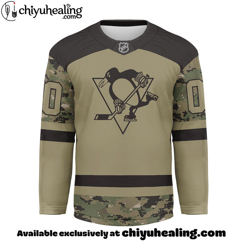 Pittsburgh Penguins - Premium NHL Camo Army Hockey Jersey 3 Pittsburgh Penguins - Premium NHL Camo Army Hockey Jersey