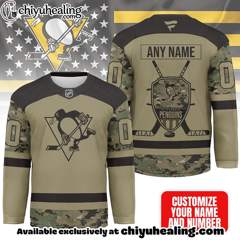 Pittsburgh Penguins - Premium NHL Camo Army Hockey Jersey Pittsburgh Penguins - Premium NHL Camo Army Hockey Jersey