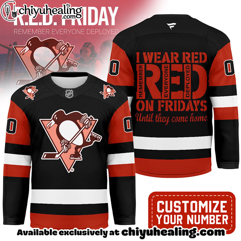 Pittsburgh Penguins - Premium NHL Red Friday Hockey Jersey