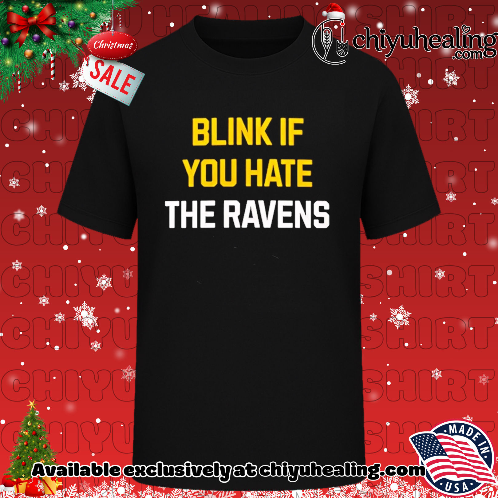 Pittsburgh Steelers Blink if You Hate the Ravens shirt, Hoodie, Sweatshirt, Poster Canvas, Mug, Ornaments