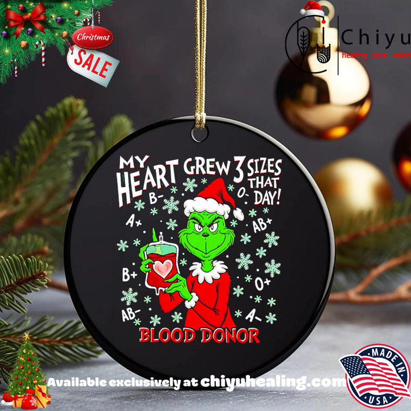 Premium Grinch My Heart Grew 3 Sizes That Day Blood Donor christmas shirt, Hoodie, Sweatshirt, Poster Canvas, Mug, Ornaments 5 Premium Grinch My Heart Grew 3 Sizes That Day Blood Donor christmas shirt, Hoodie, Sweatshirt, Poster Canvas, Mug, Ornaments
