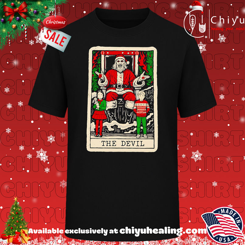 Premium The Devil Santa Claus Christmas shirt, Hoodie, Sweatshirt, Poster Canvas, Mug, Ornaments