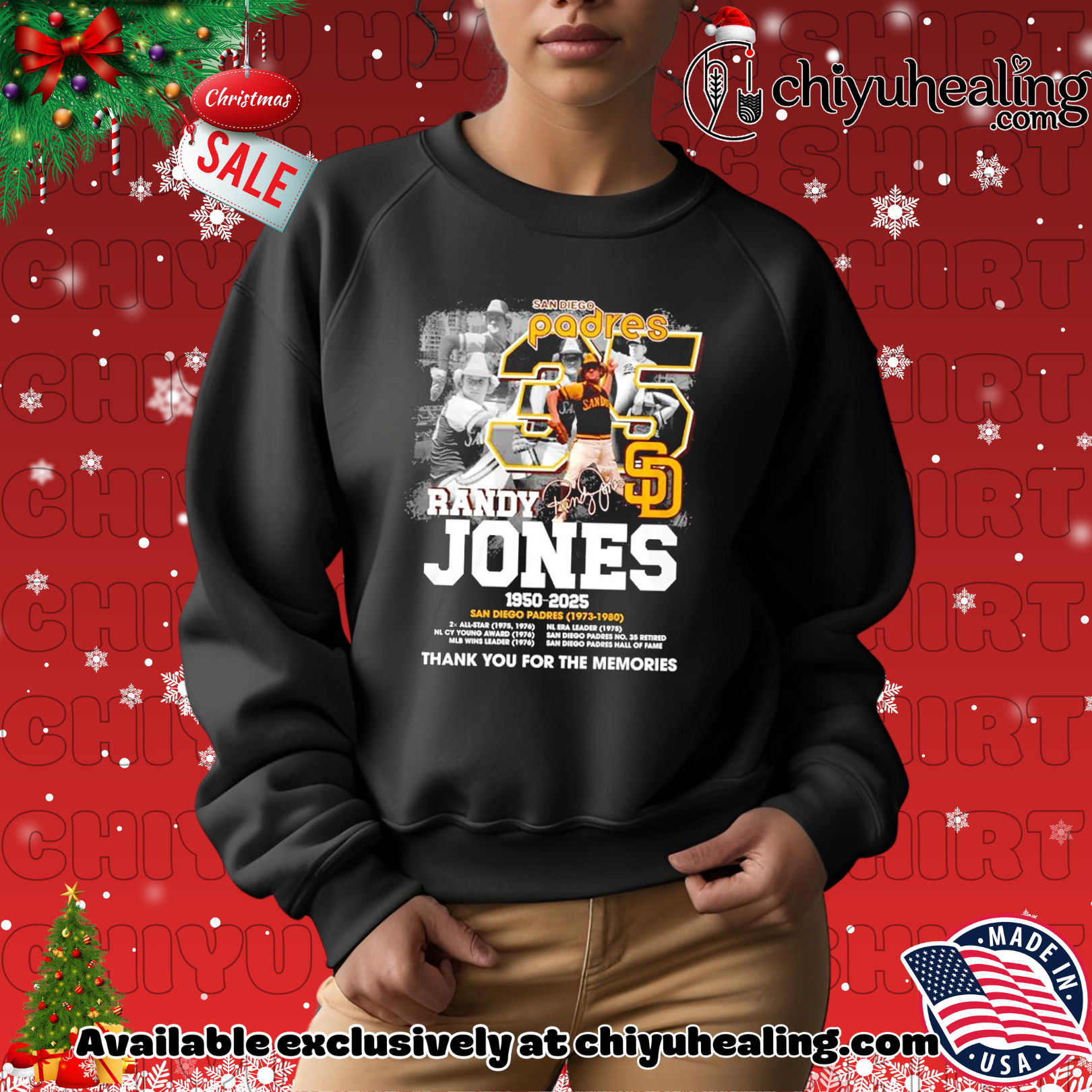Randy Jones San Diego Padres 1950 2025 thank you for the memories shirt, Hoodie, Sweatshirt, Poster Canvas, Mug, Ornaments Randy Jones San Diego Padres 1950 2025 thank you for the memories shirt, Hoodie, Sweatshirt, Poster Canvas, Mug, Ornaments