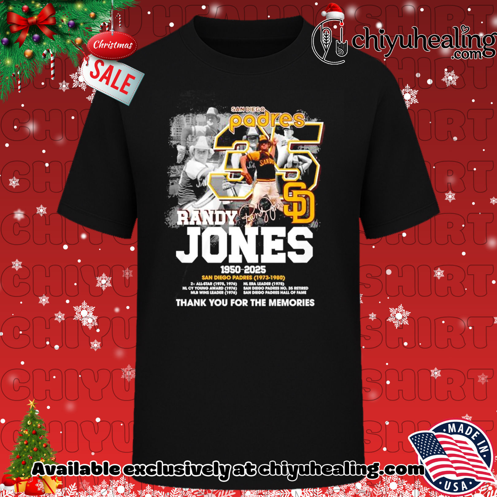 Randy Jones San Diego Padres 1950 2025 thank you for the memories shirt, Hoodie, Sweatshirt, Poster Canvas, Mug, Ornaments