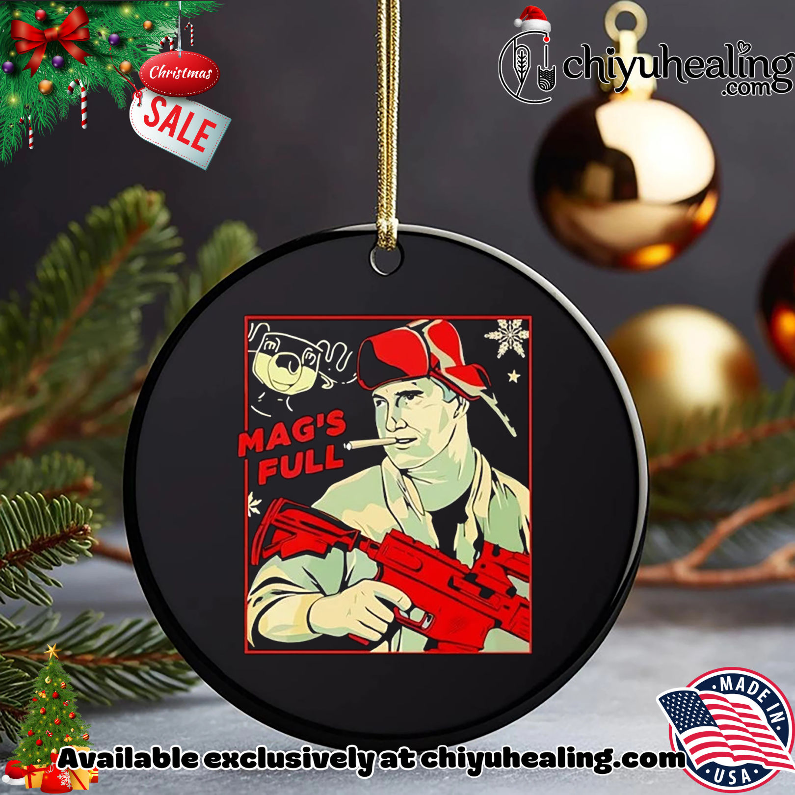 Randy Quaid Mag's Full Christmas Christmas ornament, Hoodie, Sweatshirt, Poster Canvas, Mug, Ornaments 15 Randy Quaid Mags Full Christmas Christmas ornament Hoodie Sweatshirt Tank Top