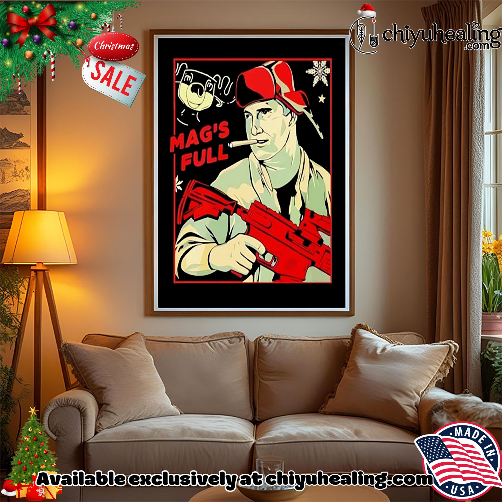 Randy Quaid Mag's Full Christmas Christmas ornament, Hoodie, Sweatshirt, Poster Canvas, Mug, Ornaments 14 Randy Quaid Mags Full Christmas Christmas ornament Hoodie Sweatshirt