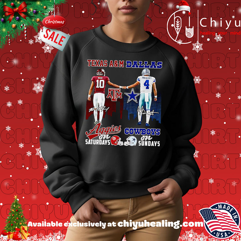 Reed and Prescott Texas A&M Aggies on Saturdays Dallas Cowboys on Sundays shirt, Hoodie, Sweatshirt, Poster Canvas, Mug, Ornaments Reed and Prescott Texas A&M Aggies on Saturdays Dallas Cowboys on Sundays shirt, Hoodie, Sweatshirt, Poster Canvas, Mug, Ornaments