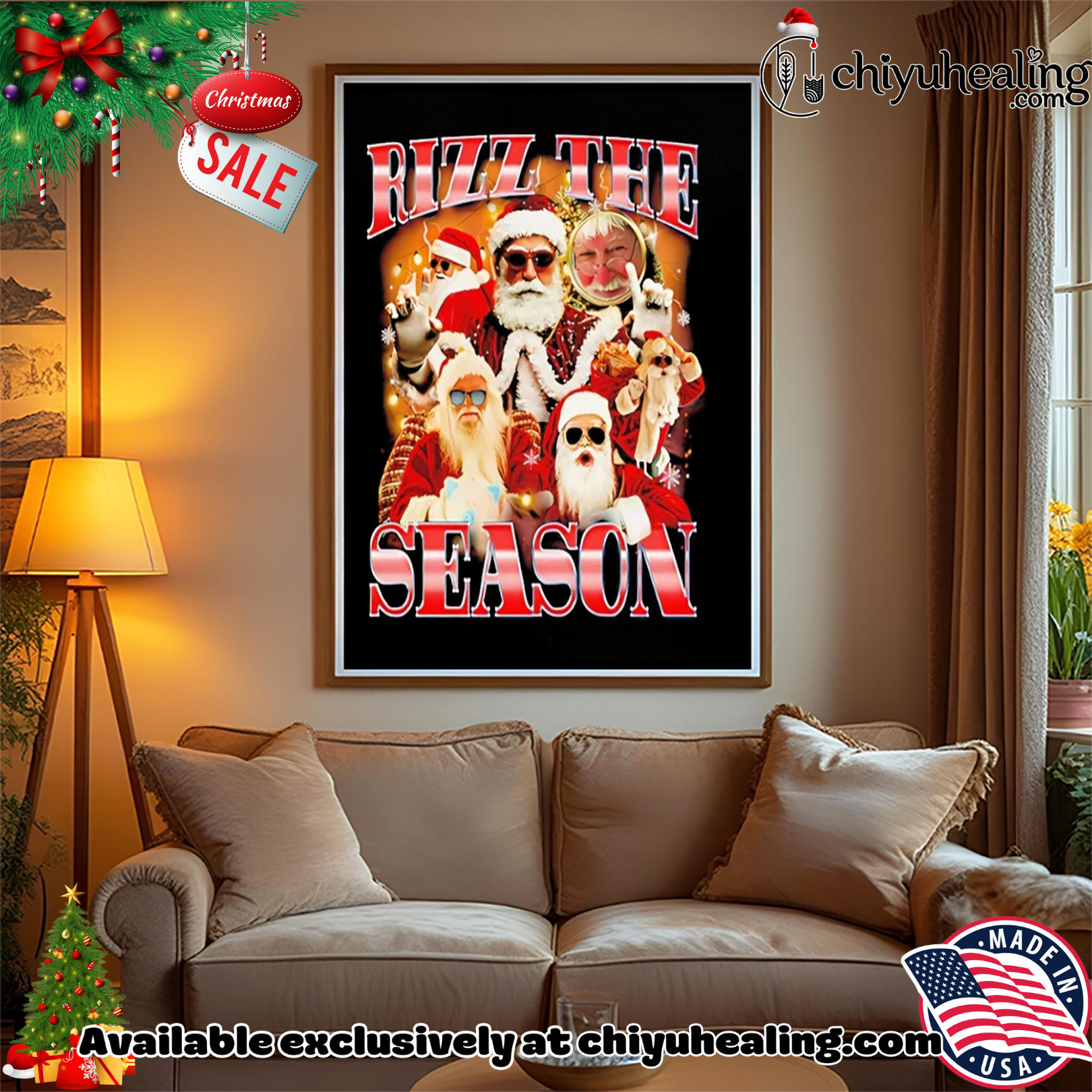 Rizz the Season Santa Christmas 2025 shirt, Hoodie, Sweatshirt, Poster Canvas, Mug, Ornaments Rizz the Season Santa Christmas 2025 shirt, Hoodie, Sweatshirt, Poster Canvas, Mug, Ornaments
