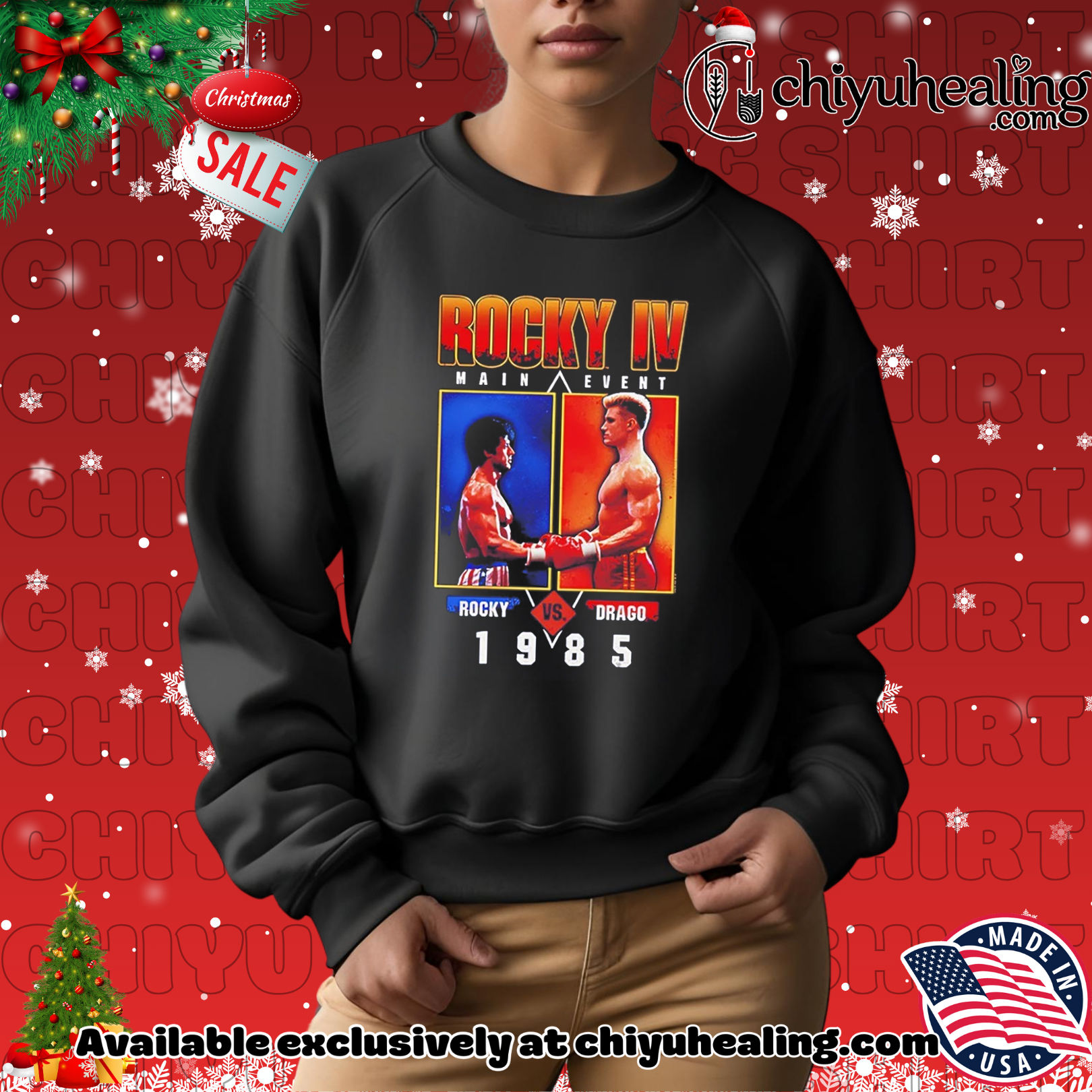 Rocky IV Movie Main Event Rocky Vs Drago 1985 vintage shirt, Hoodie, Sweatshirt, Poster Canvas, Mug, Ornaments 2 Rocky IV Movie Main Event Rocky Vs Drago 1985 vintage shirt, Hoodie, Sweatshirt, Poster Canvas, Mug, Ornaments