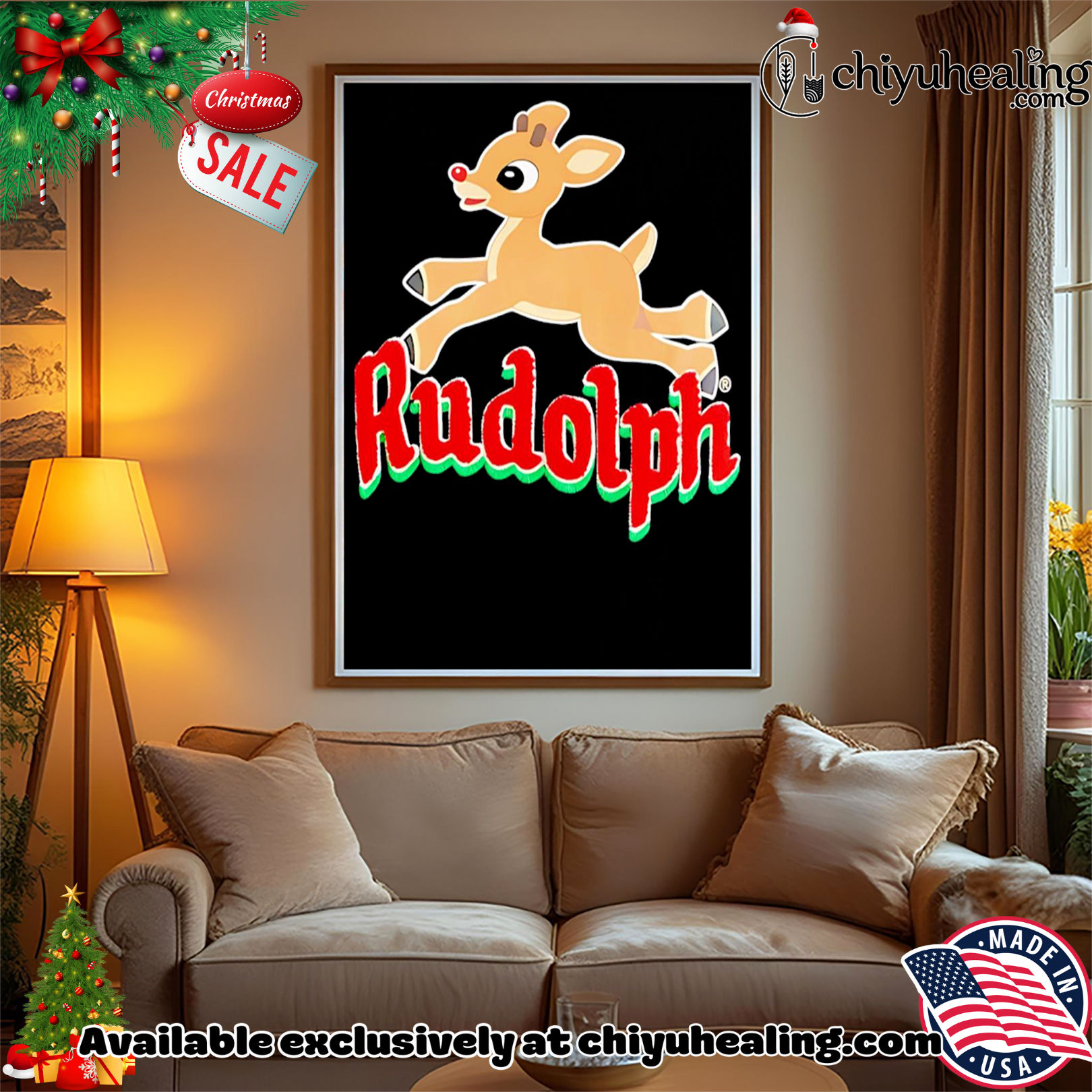 Rudolph The Red Nosed Reindeer Christmas shirt, Hoodie, Sweatshirt, Poster Canvas, Mug, Ornaments Rudolph The Red Nosed Reindeer Christmas shirt, Hoodie, Sweatshirt, Poster Canvas, Mug, Ornaments