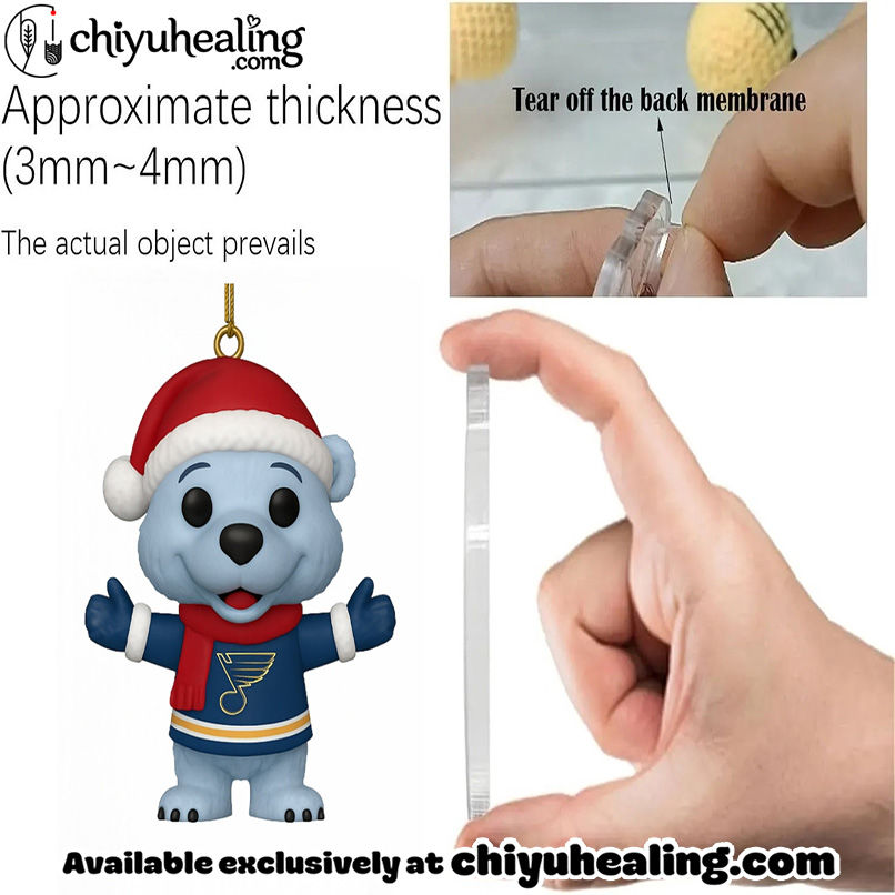 Saint Louis Blues 58th Anniversary Advent Calendar 2025, Christmas Countdown Advent Calendar Gift Box with 24 Acrylic Ornaments 3 Saint Louis Blues 58th Anniversary Advent Calendar 2025, Christmas Countdown Advent Calendar Gift Box with 24 Acrylic Ornaments