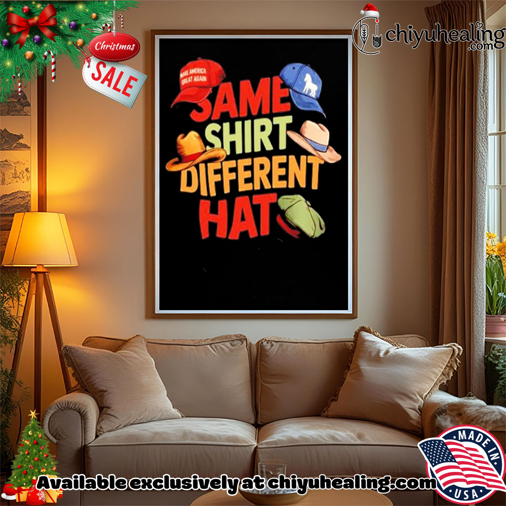 Same Shirt Different Hat Maga hat shirt, Hoodie, Sweatshirt, Poster Canvas, Mug, Ornaments Same Shirt Different Hat Maga hat shirt, Hoodie, Sweatshirt, Poster Canvas, Mug, Ornaments