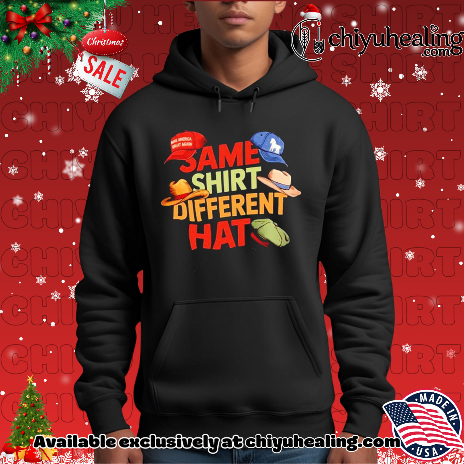 Same Shirt Different Hat Maga hat shirt, Hoodie, Sweatshirt, Poster Canvas, Mug, Ornaments 2 Same Shirt Different Hat Maga hat shirt, Hoodie, Sweatshirt, Poster Canvas, Mug, Ornaments