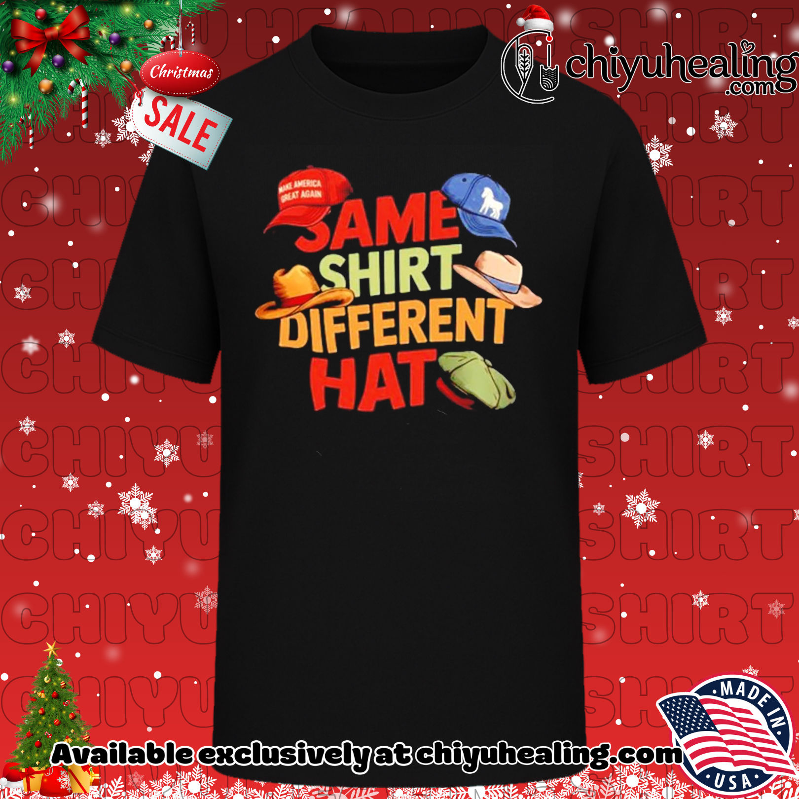 Same Shirt Different Hat Maga hat shirt, Hoodie, Sweatshirt, Poster Canvas, Mug, Ornaments