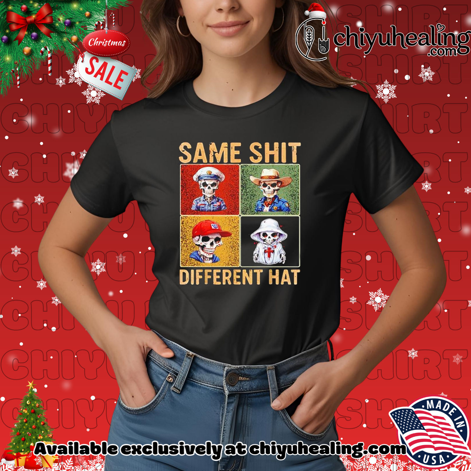 Same Shirt Different Hat skeleton shirt, Hoodie, Sweatshirt, Poster Canvas, Mug, Ornaments 7 Same Shirt Different Hat skeleton shirt, Hoodie, Sweatshirt, Poster Canvas, Mug, Ornaments