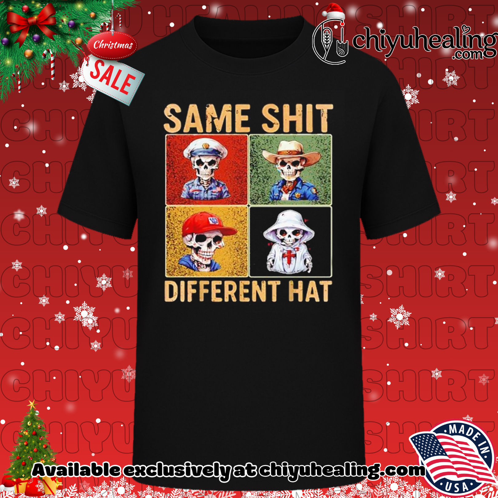 Same Shirt Different Hat skeleton shirt, Hoodie, Sweatshirt, Poster Canvas, Mug, Ornaments