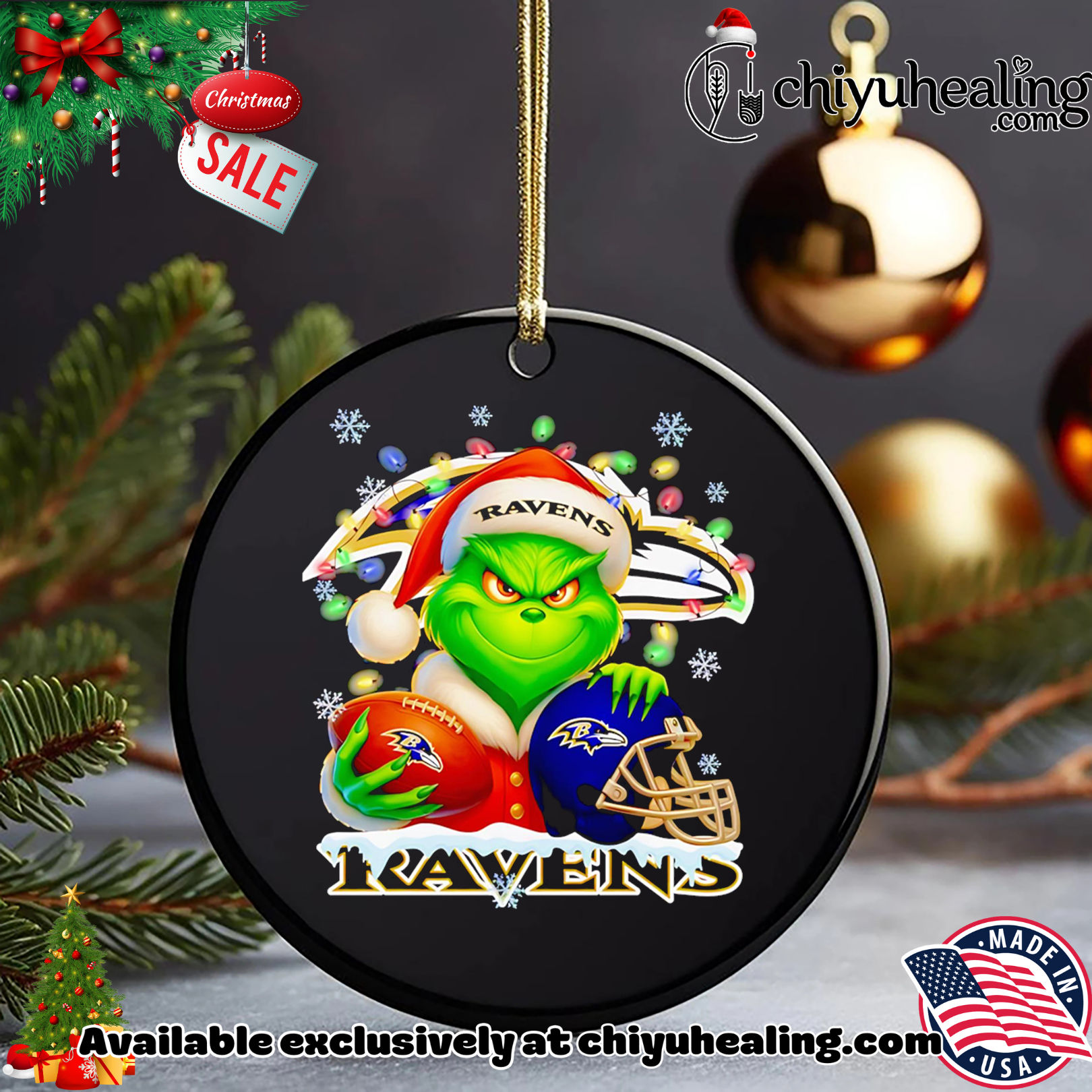Santa Christmas Grinch Baltimore Ravens holding helmet football shirt, Hoodie, Sweatshirt, Poster Canvas, Mug, Ornaments Santa Christmas Grinch Baltimore Ravens holding helmet football shirt, Hoodie, Sweatshirt, Poster Canvas, Mug, Ornaments