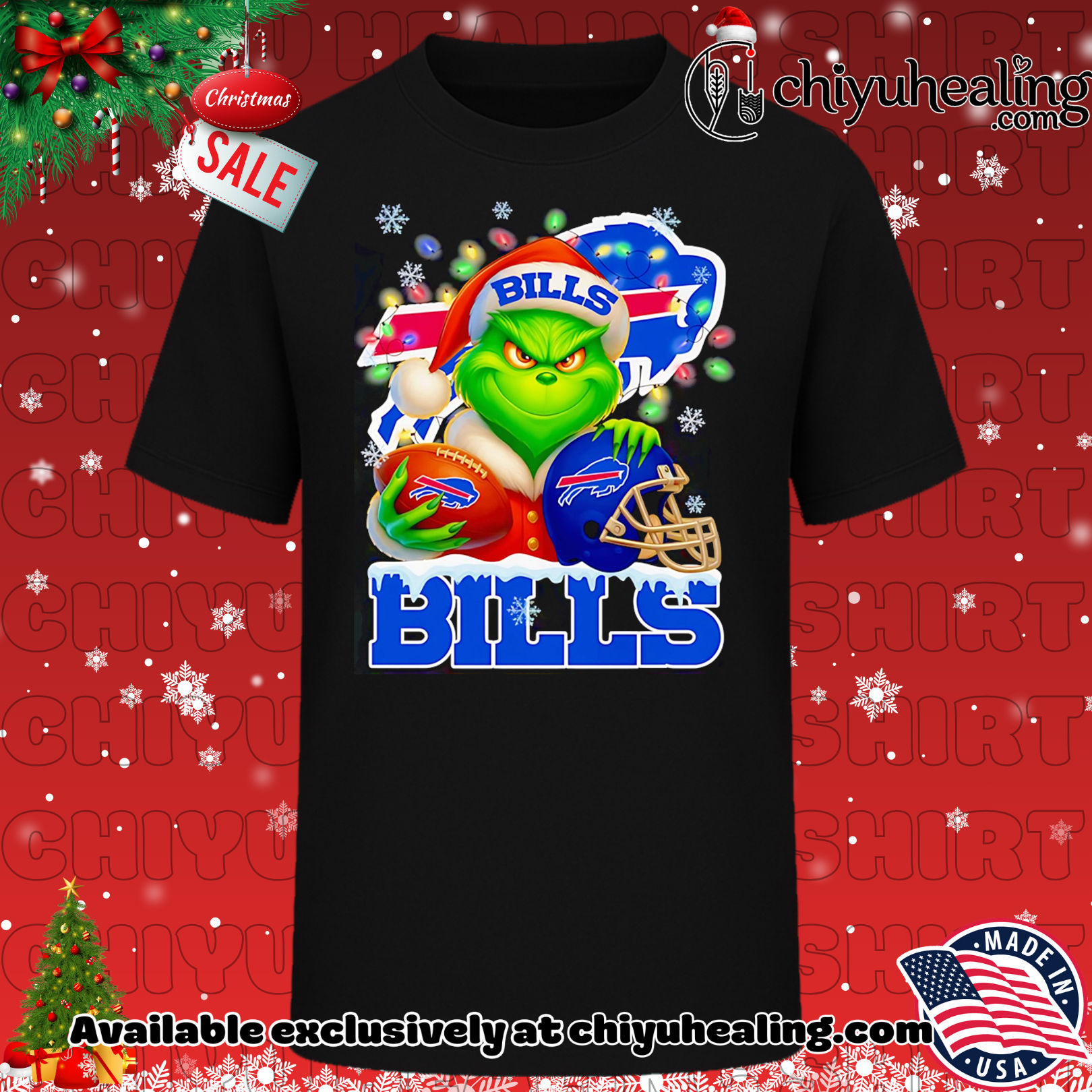 Santa Christmas Grinch Buffalo Bills holding helmet football shirt, Hoodie, Sweatshirt, Poster Canvas, Mug, Ornaments 6 Santa Christmas Grinch Buffalo Bills holding helmet football shirt, Hoodie, Sweatshirt, Poster Canvas, Mug, Ornaments