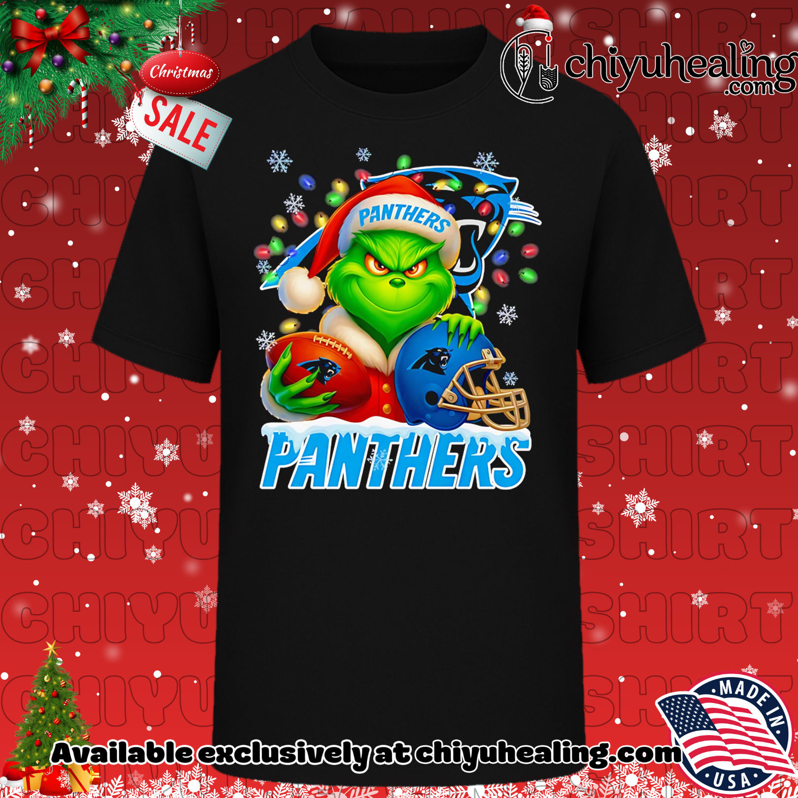 Santa Christmas Grinch Carolina Panthers holding helmet football shirt, Hoodie, Sweatshirt, Poster Canvas, Mug, Ornaments 6 Santa Christmas Grinch Carolina Panthers holding helmet football shirt, Hoodie, Sweatshirt, Poster Canvas, Mug, Ornaments