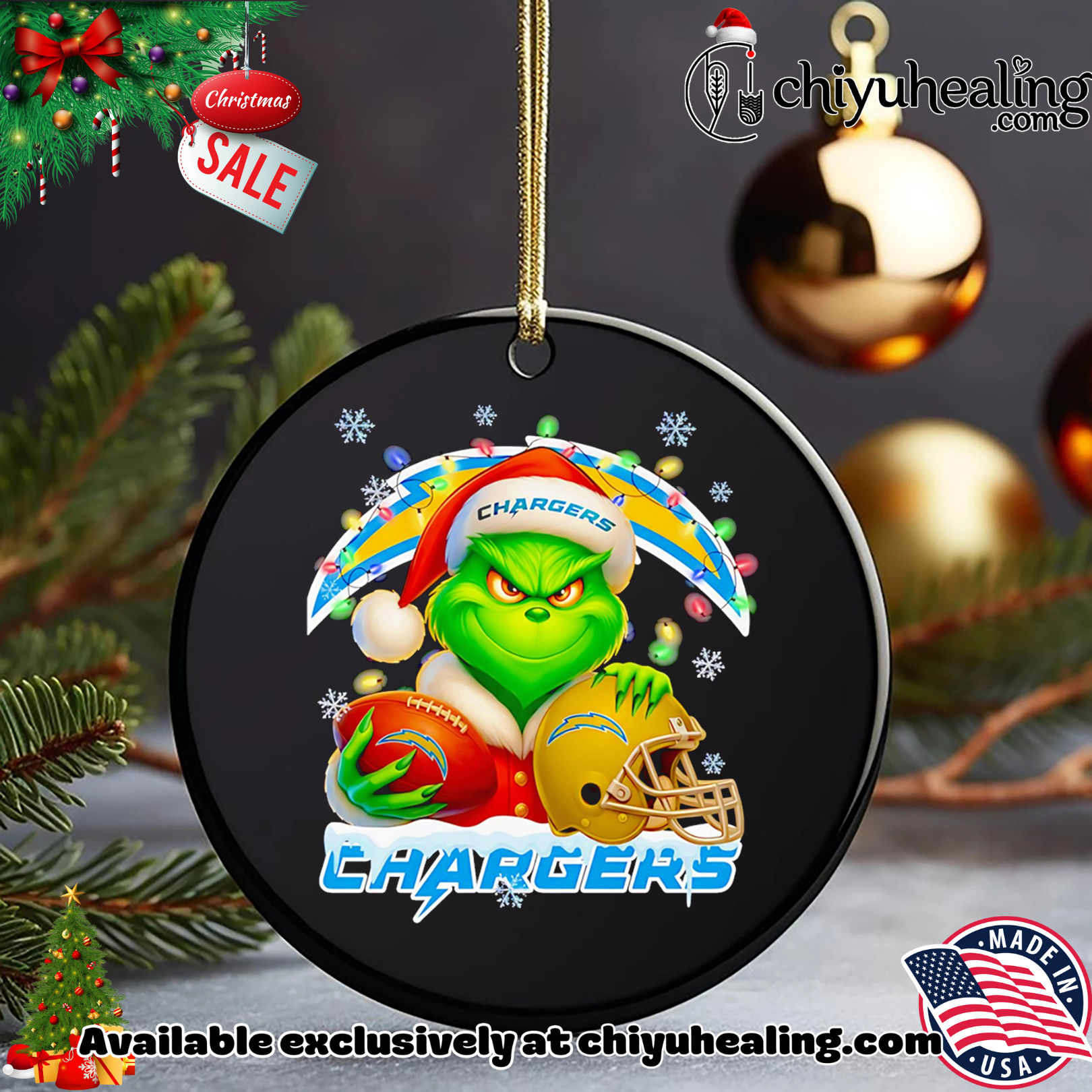 Santa Christmas Grinch Los Angeles Chargers holding helmet football shirt, Hoodie, Sweatshirt, Poster Canvas, Mug, Ornaments Santa Christmas Grinch Los Angeles Chargers holding helmet football shirt, Hoodie, Sweatshirt, Poster Canvas, Mug, Ornaments