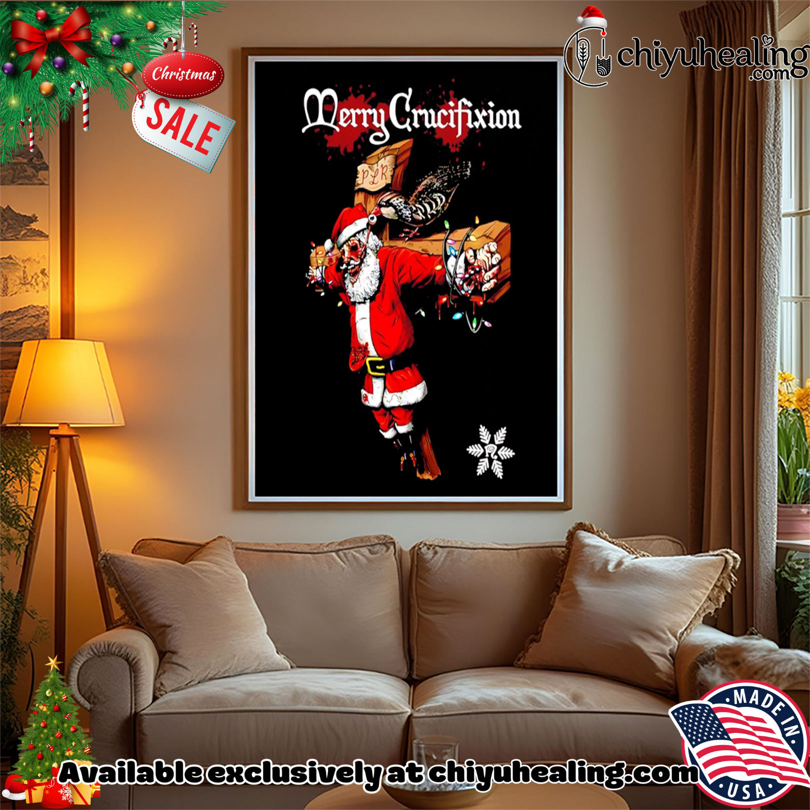 Santa Claus Merry Crucifixion Christmas graphic shirt, Hoodie, Sweatshirt, Poster Canvas, Mug, Ornaments Santa Claus Merry Crucifixion Christmas graphic shirt, Hoodie, Sweatshirt, Poster Canvas, Mug, Ornaments